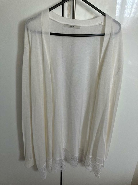 white cardigan size 18